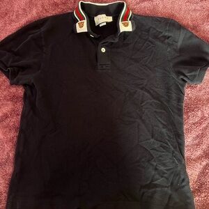 Gucci tiger and web stripe polo